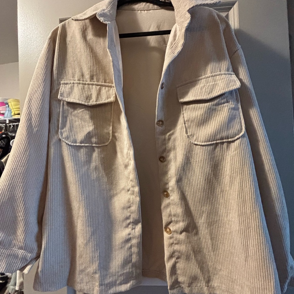Cream Corduroy Jacket